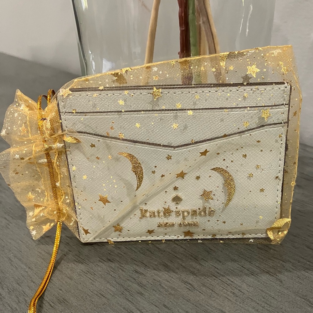 NEW- Kate Spade Gray Card Holder - Picture 5 of 5